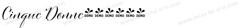 Cinque Donne字体转换